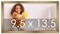 9.5x13.5 Solid Wood Picture Frame with UV-Resistant Acrylic & Acid-Free Backing, Available in 6 Finishes: Matte Black, Matte White, Metallic Bronze, Silver, Natural Wood Grain & Mahogany